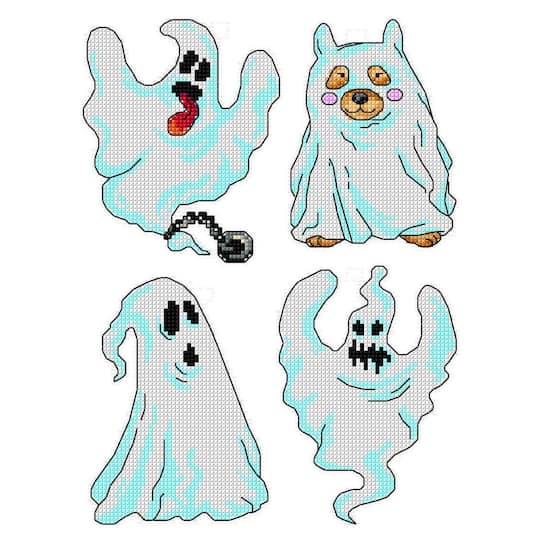 Crafting Spark Ghosts Counted Cross Stitch Kit